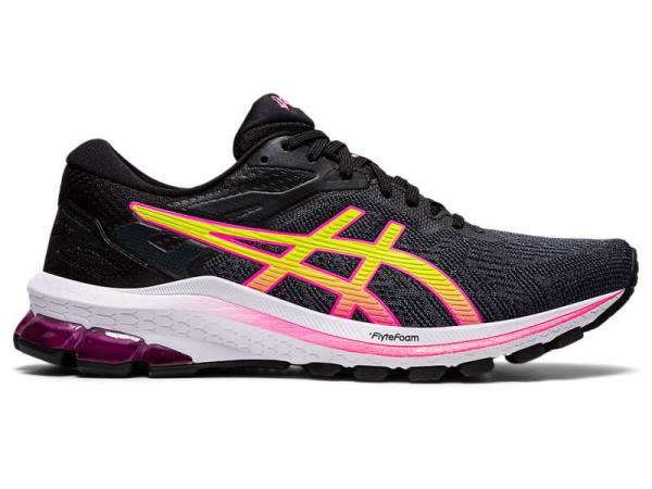 Asics Hardloopschoenen Dames, GT-1000 Zwart/Roze - Asics Uitverkoop | B1520836-HD